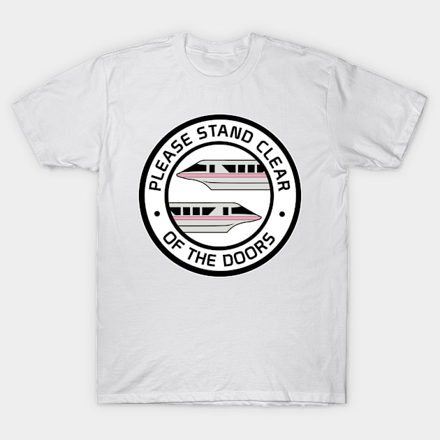 MonorailStandClearPink T-Shirt by WdwRetro